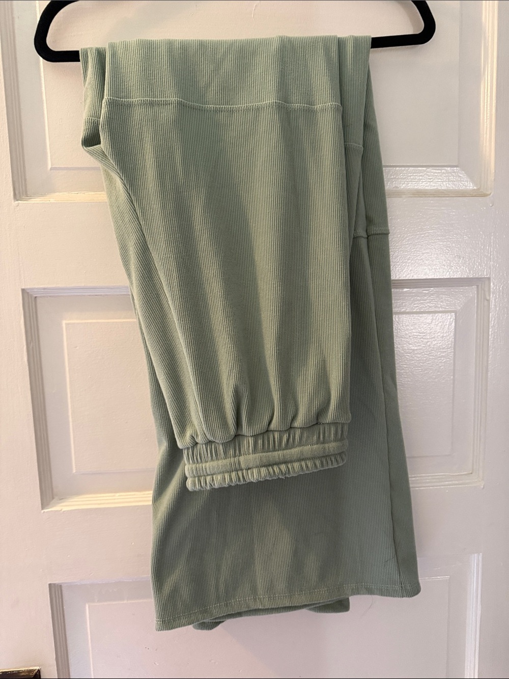 WinWin Sage Green Ribbed Track Joggers Small